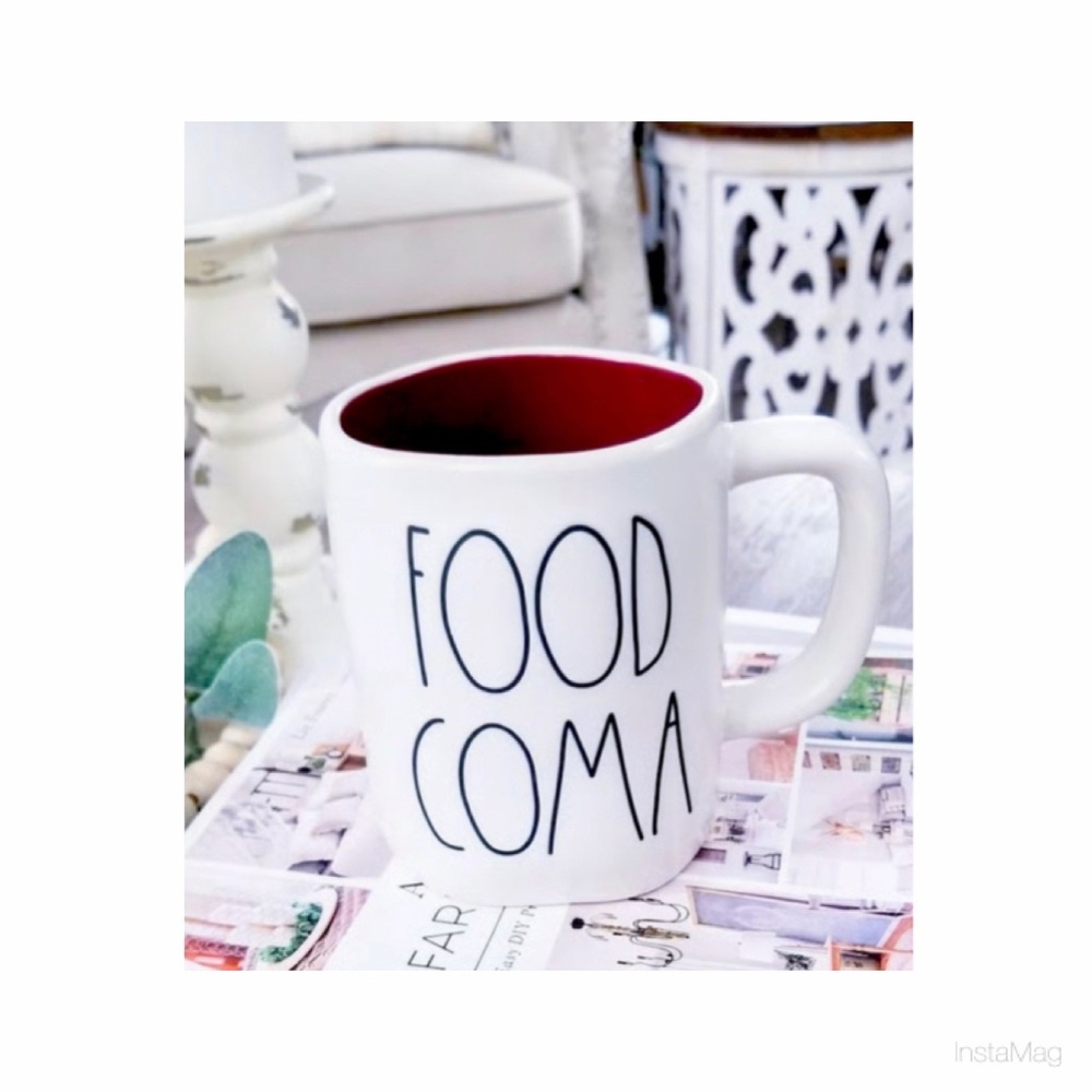 NEW Rae Dunn Food Coma Mug